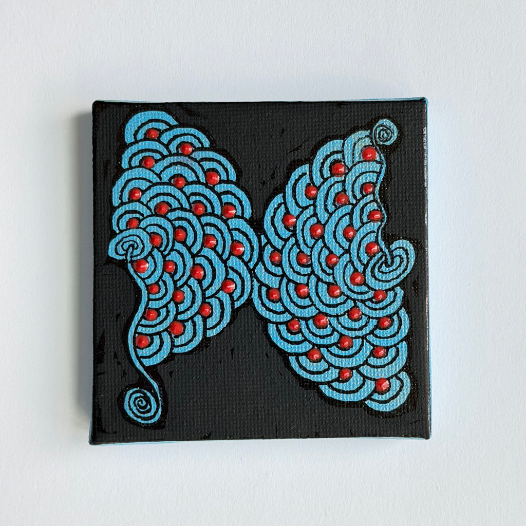 IW Mini - Triptych - Cobalt Flow