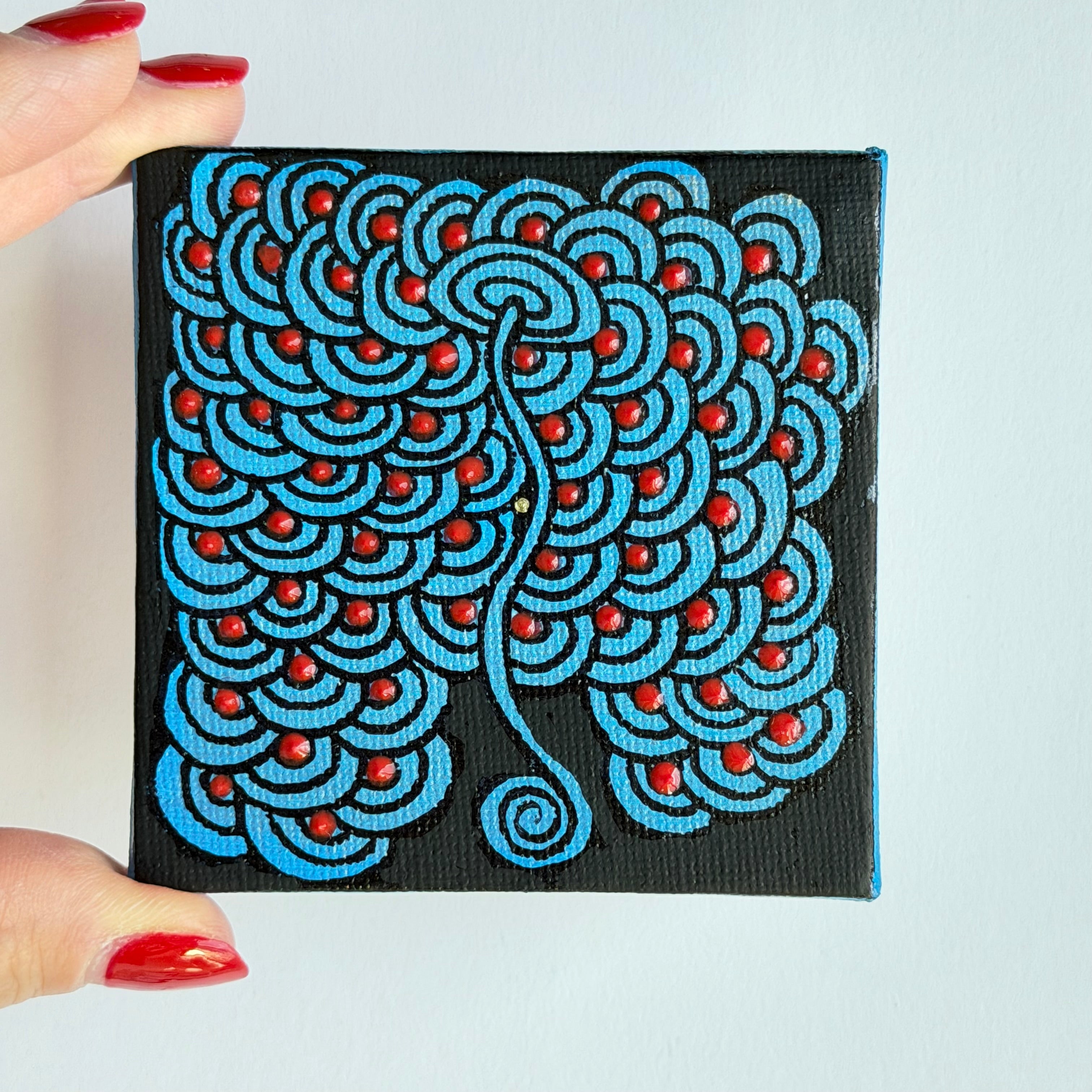 IW Mini - Triptych - Cobalt Flow