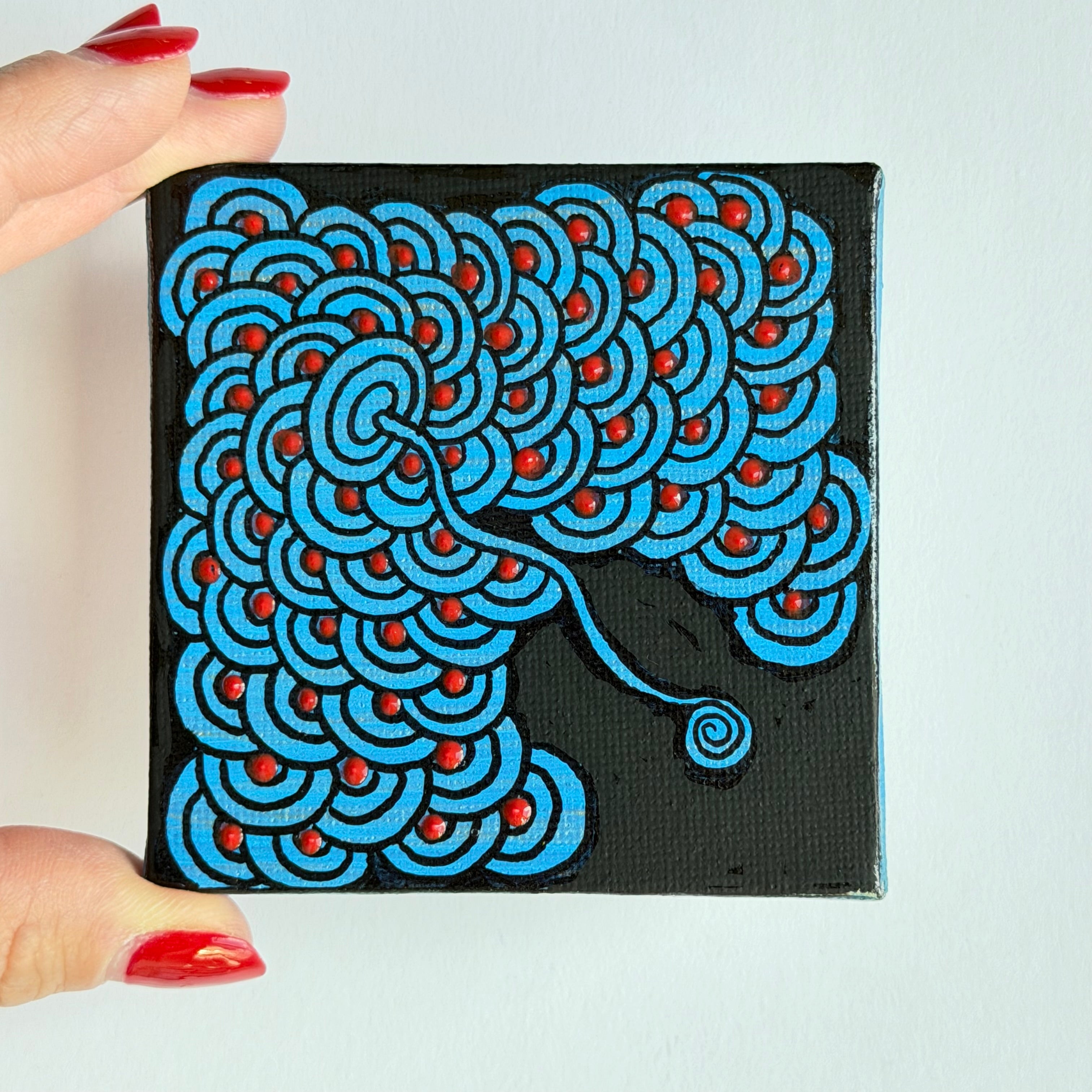 IW Mini - Triptych - Cobalt Flow