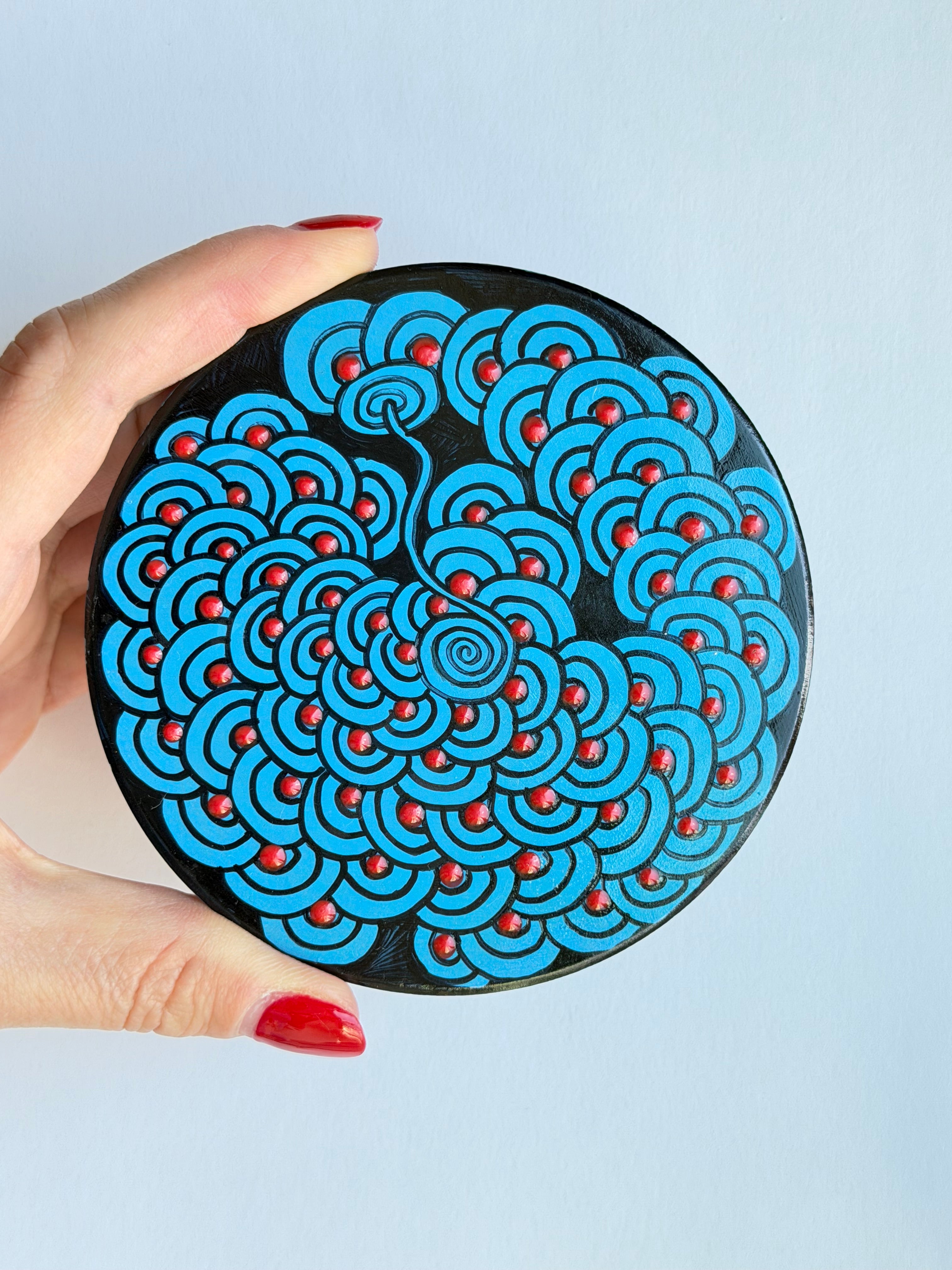 IW Art Coaster 03 - Cobalt Blue