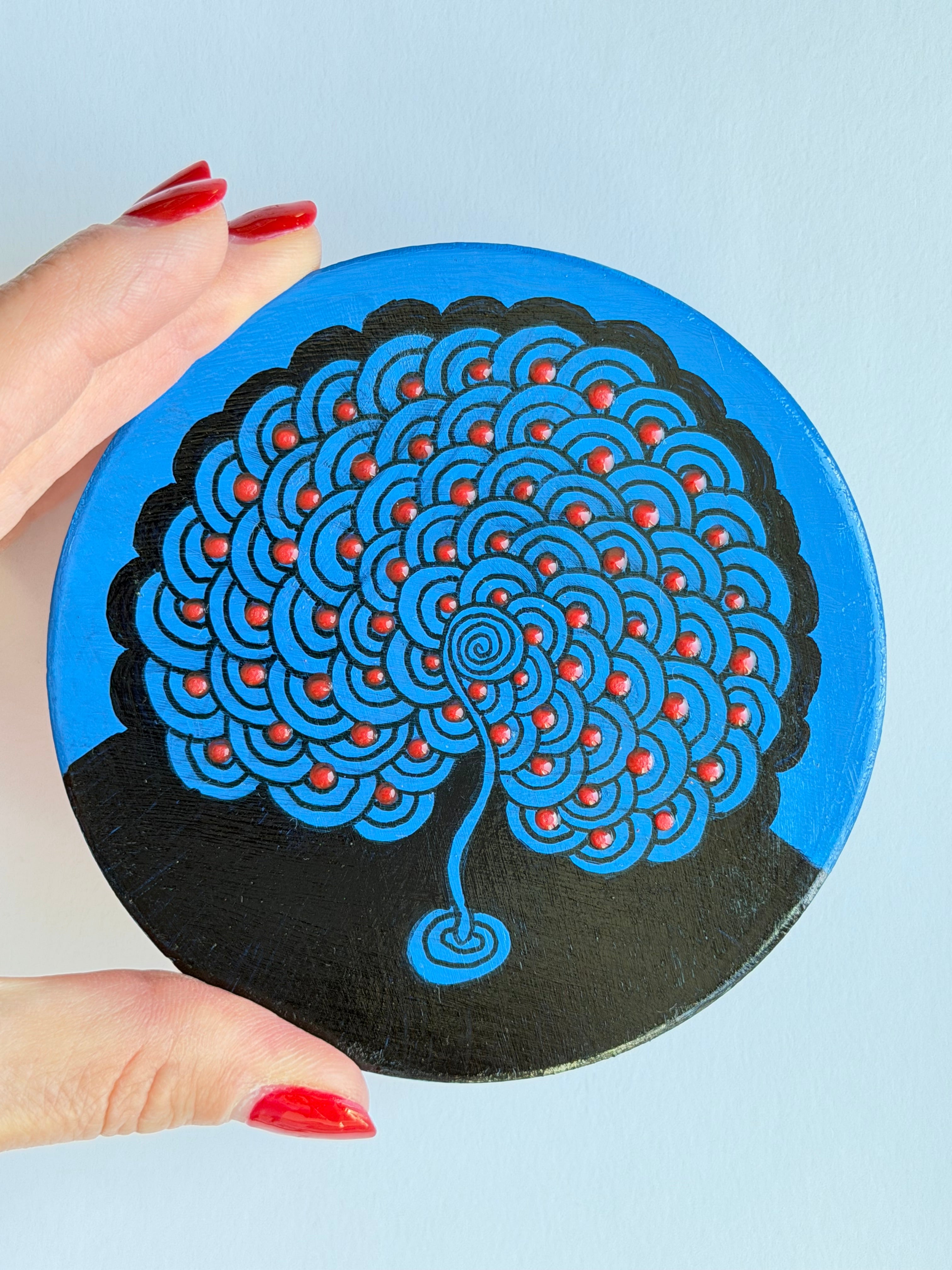IW Art Coaster 04 - Cobalt Blue
