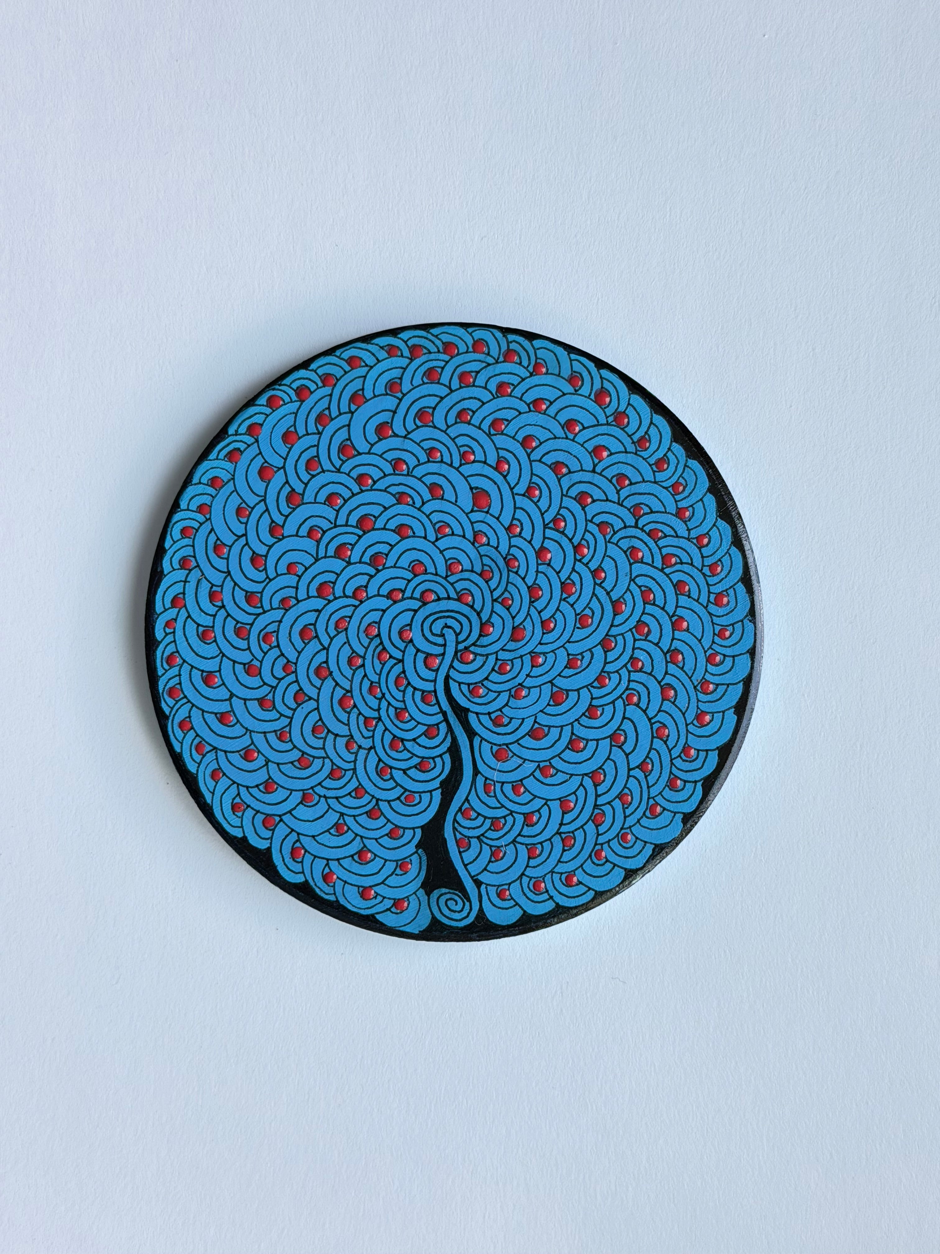 IW Art Coaster 01 - Cobalt Blue