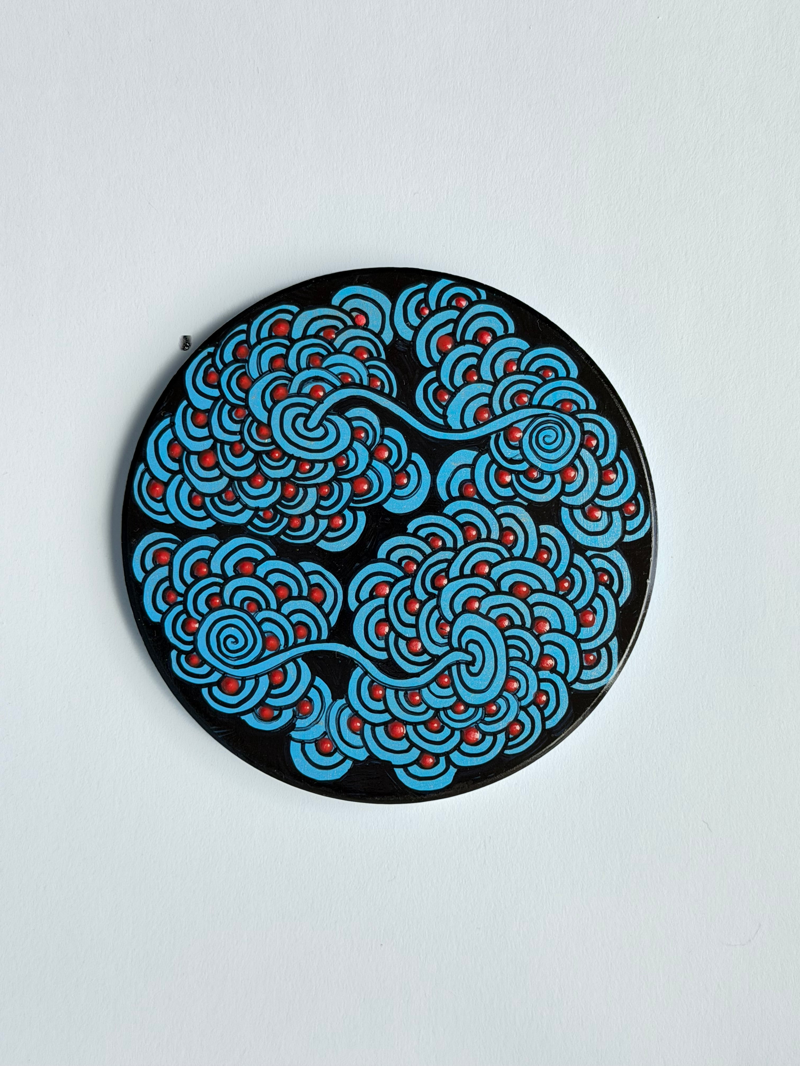 IW Art Coaster 02  - Cobalt Blue